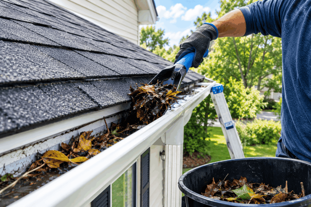 Easiest Way to Clean Rain Gutters